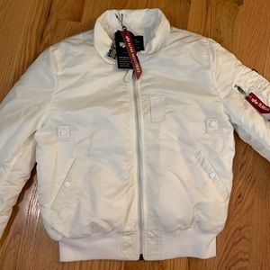 White NWT Alpha Jacket Large